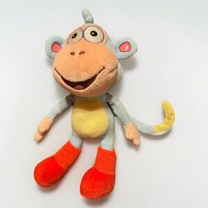 RARE Ty Beanie Baby Boots Monkey Dora the Explorer Character 8” Tall 2016 Toy